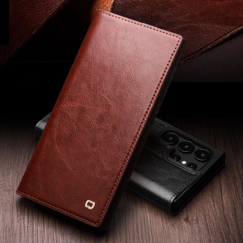 Flip Cover Samsung Galaxy S25 Ultra 5g Qialino-læder