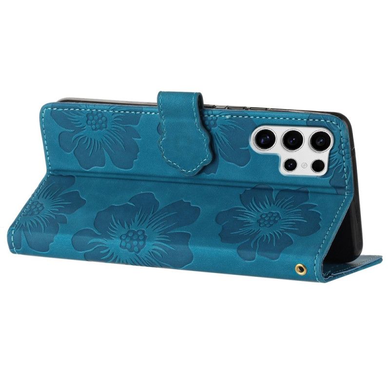 Flip Cover Samsung Galaxy S25 Ultra 5g Raffineret Blomsterprint