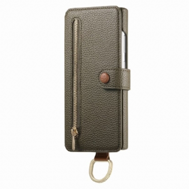 Flip Cover Samsung Galaxy S25 Ultra 5g Rfid-beskyttet Pung Med Etui Og Ringholder