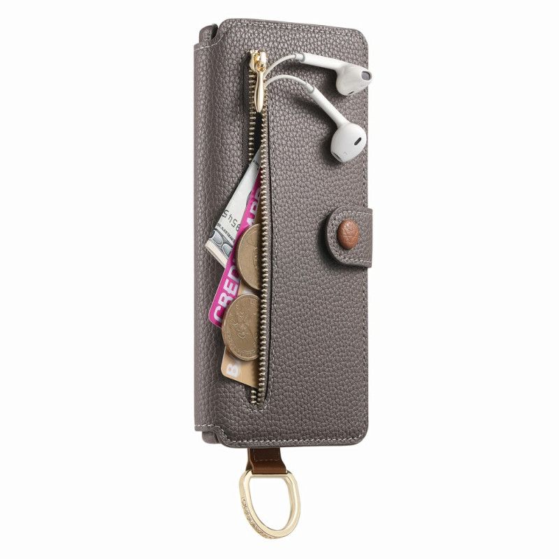 Flip Cover Samsung Galaxy S25 Ultra 5g Rfid-beskyttet Pung Med Etui Og Ringholder