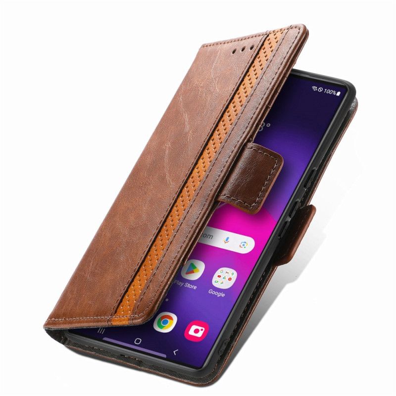 Flip Cover Samsung Galaxy S25 Ultra 5g Tofarvet Rfid-blokerende Caseneo