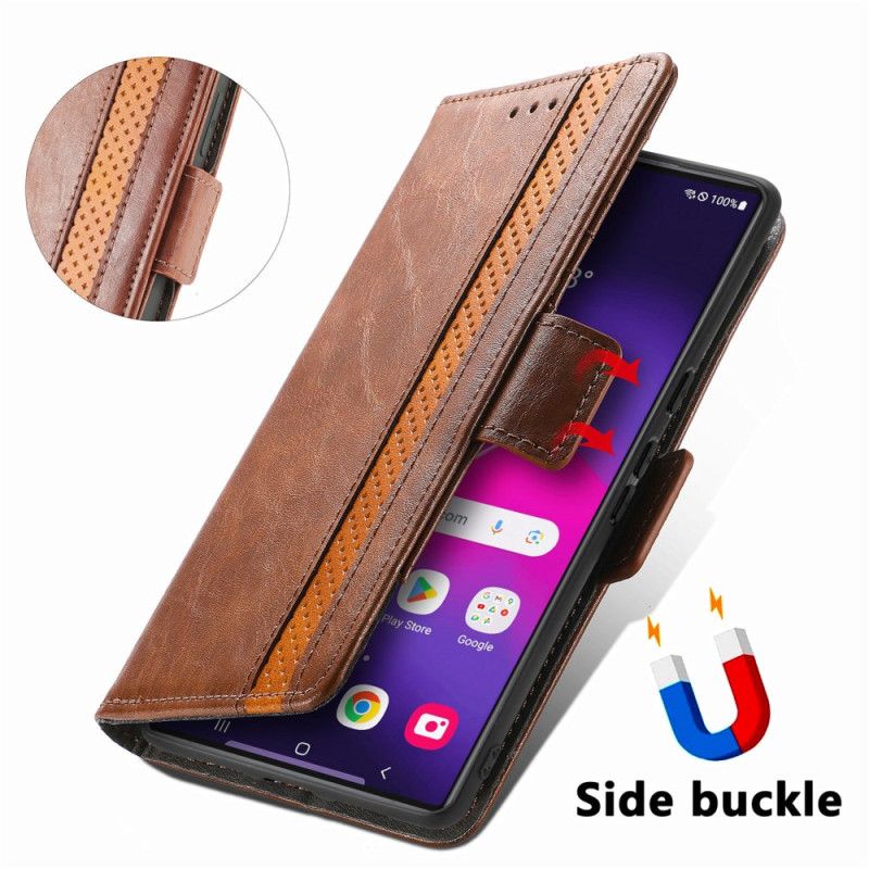 Flip Cover Samsung Galaxy S25 Ultra 5g Tofarvet Rfid-blokerende Caseneo