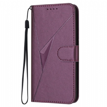 Flip Cover Samsung Galaxy S25 Ultra 5g Trekantet Mønster