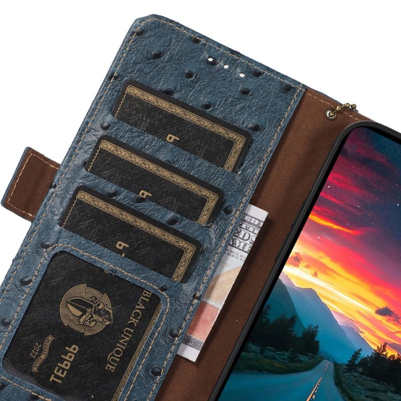 Flip Cover Til Samsung Galaxy S25 Ultra 5g Ægte Læder Med Rfid-blokering