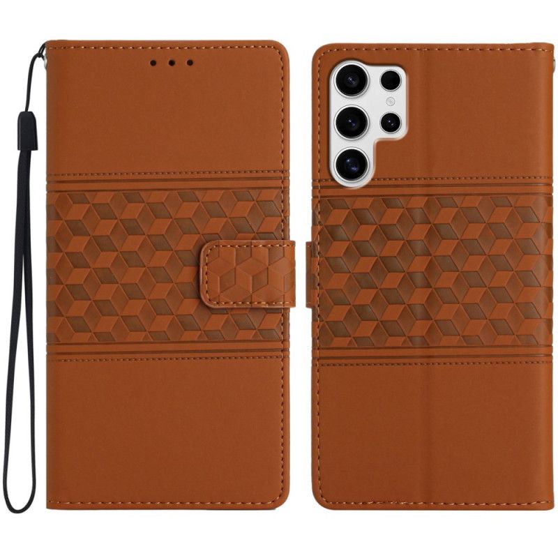 Flip Cover Til Samsung Galaxy S25 Ultra 5g Dekorativ Frise