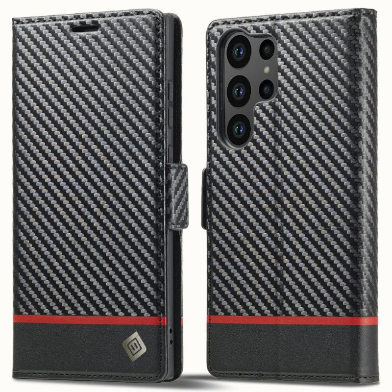 Flip Cover Til Samsung Galaxy S25 Ultra 5g Kulfiber Lc.imeeke
