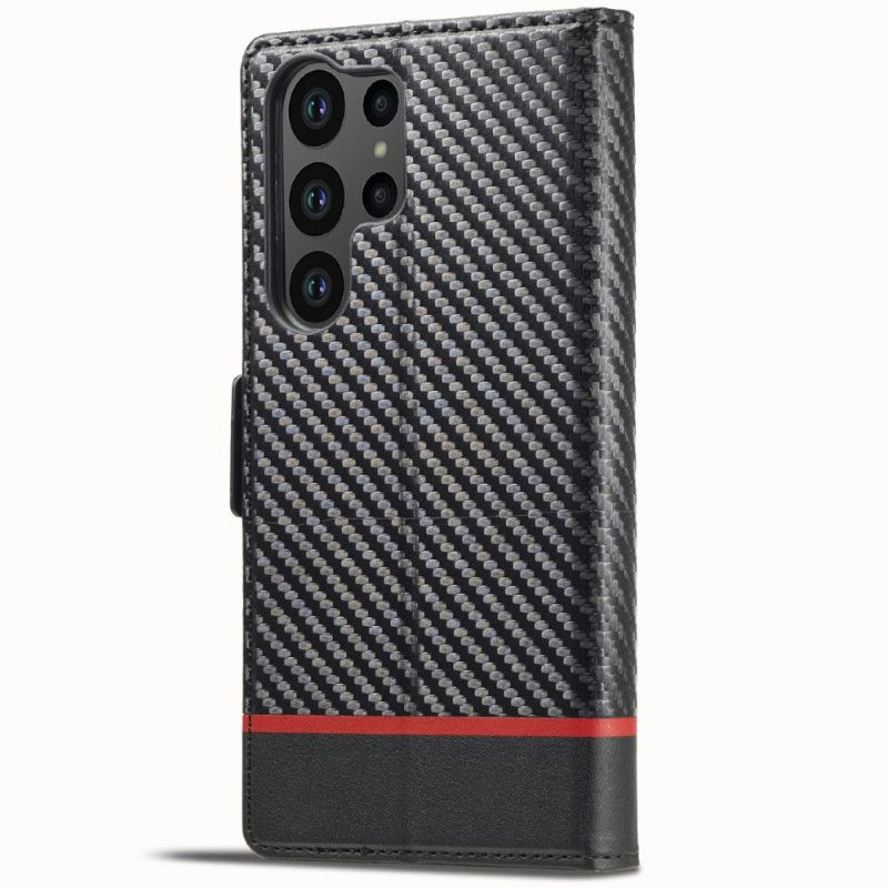 Flip Cover Til Samsung Galaxy S25 Ultra 5g Kulfiber Lc.imeeke