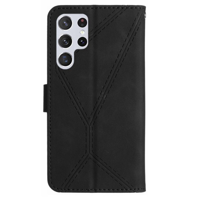 Flip Cover Til Samsung Galaxy S25 Ultra 5g Linjer Og Print