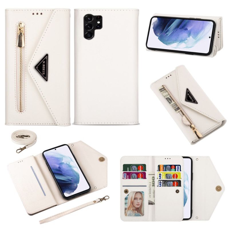 Læder Cover Samsung Galaxy S25 Ultra 5g Multifunktionel