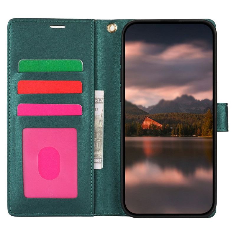 Læder Cover Samsung Galaxy S25 Ultra 5g Telefon Etui Blomsterprint Med Rem