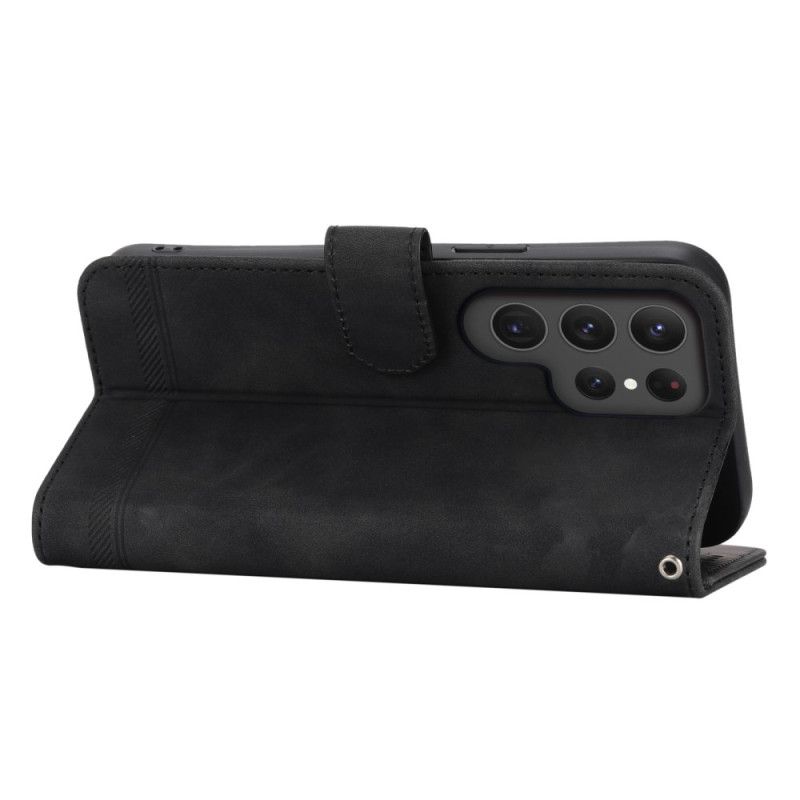 Læder Cover Samsung Galaxy S25 Ultra 5g Telefon Etui Dierfeng