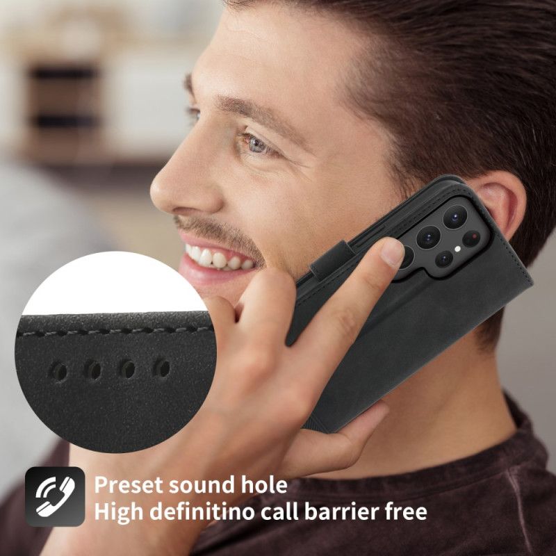 Læder Cover Samsung Galaxy S25 Ultra 5g Telefon Etui Dierfeng