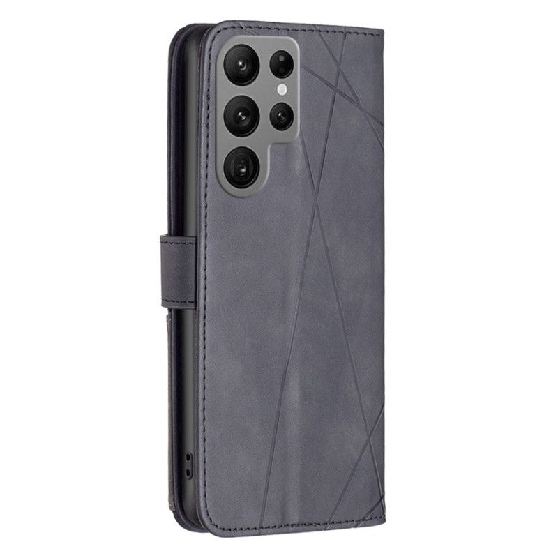 Læder Cover Samsung Galaxy S25 Ultra 5g Telefon Etui Geometri Binfen Color