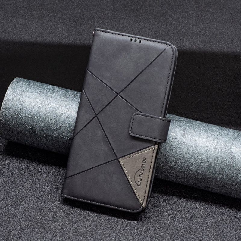 Læder Cover Samsung Galaxy S25 Ultra 5g Telefon Etui Geometri Binfen Color