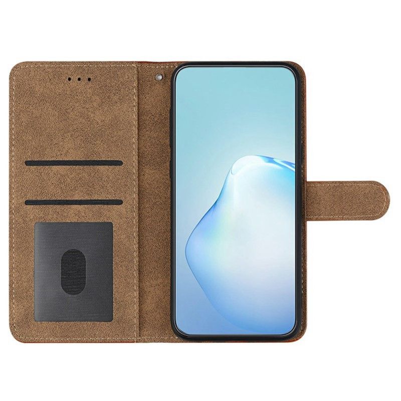 Læder Cover Samsung Galaxy S25 Ultra 5g Telefon Etui Linjer Og Rem