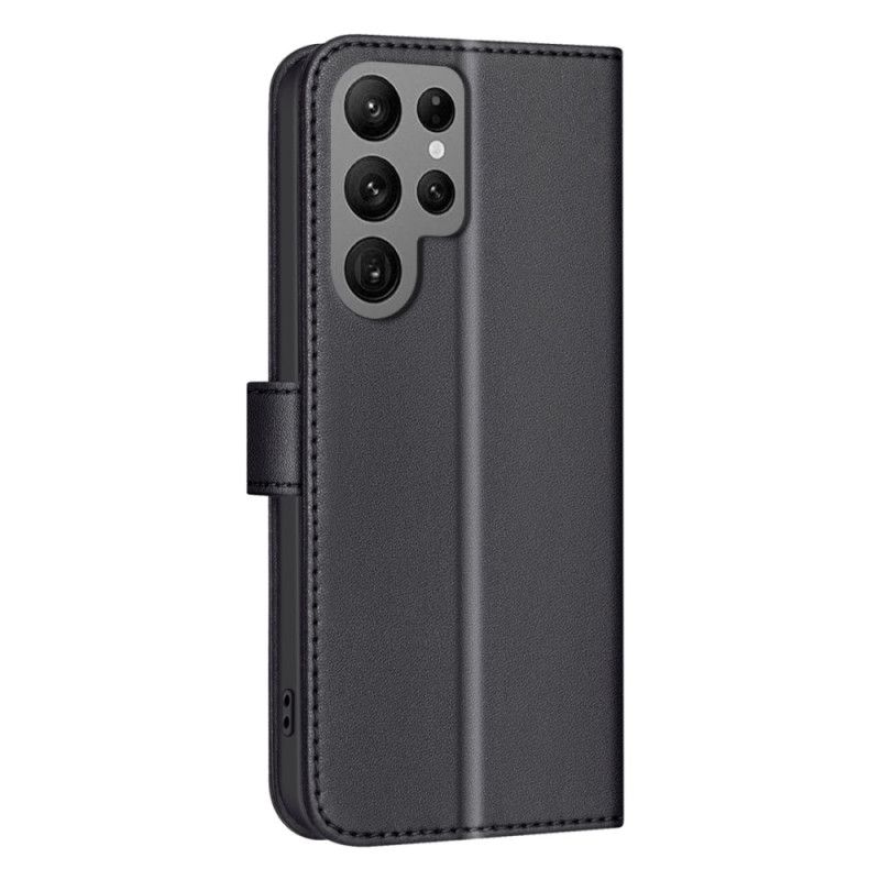 Læder Cover Samsung Galaxy S25 Ultra 5g Telefon Etui Premium Quiltet