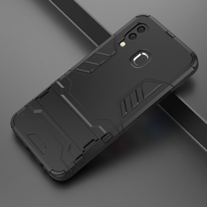 Mobilcover Samsung Galaxy A40 Cool Guard Stødsikker Med Integreret Stativ