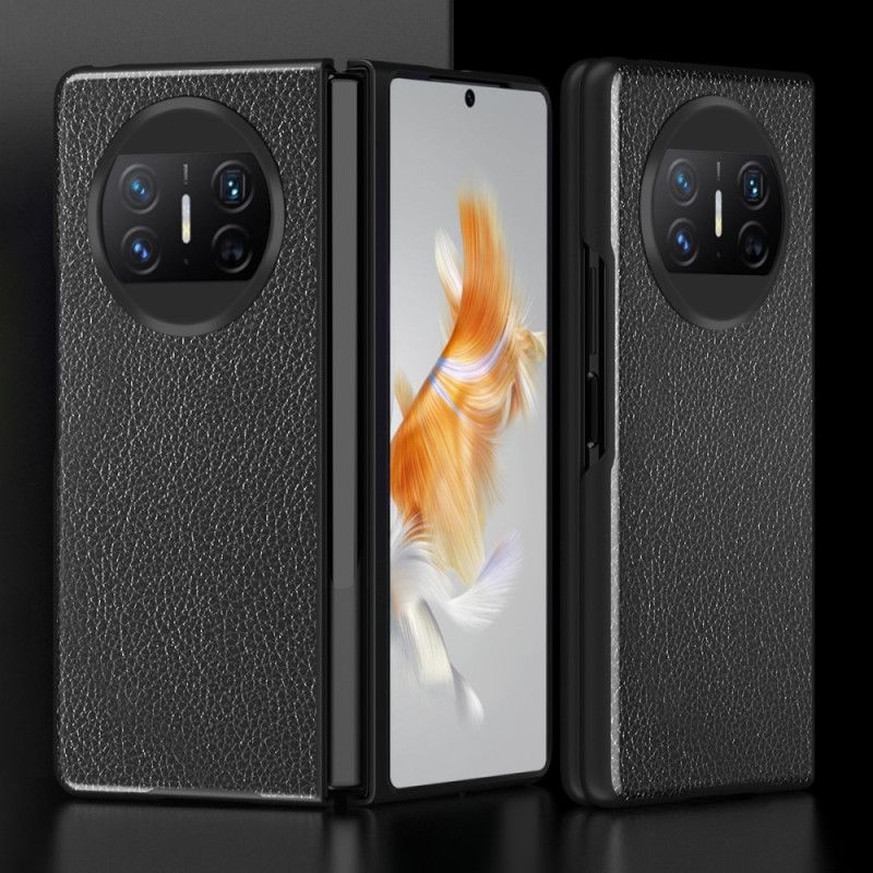 Cover Huawei Mate X3 Telefon Etui Litchi Læder Stil