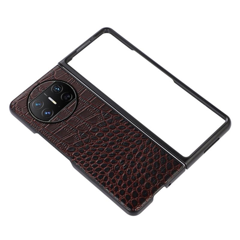 Cover Til Huawei Mate X3 Ægte Krokodillelæder Stil