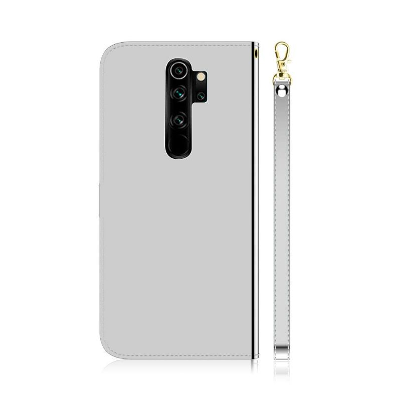 Flip Cover Xiaomi Redmi Note 8 Pro Spejleffekt I Imiteret Læder