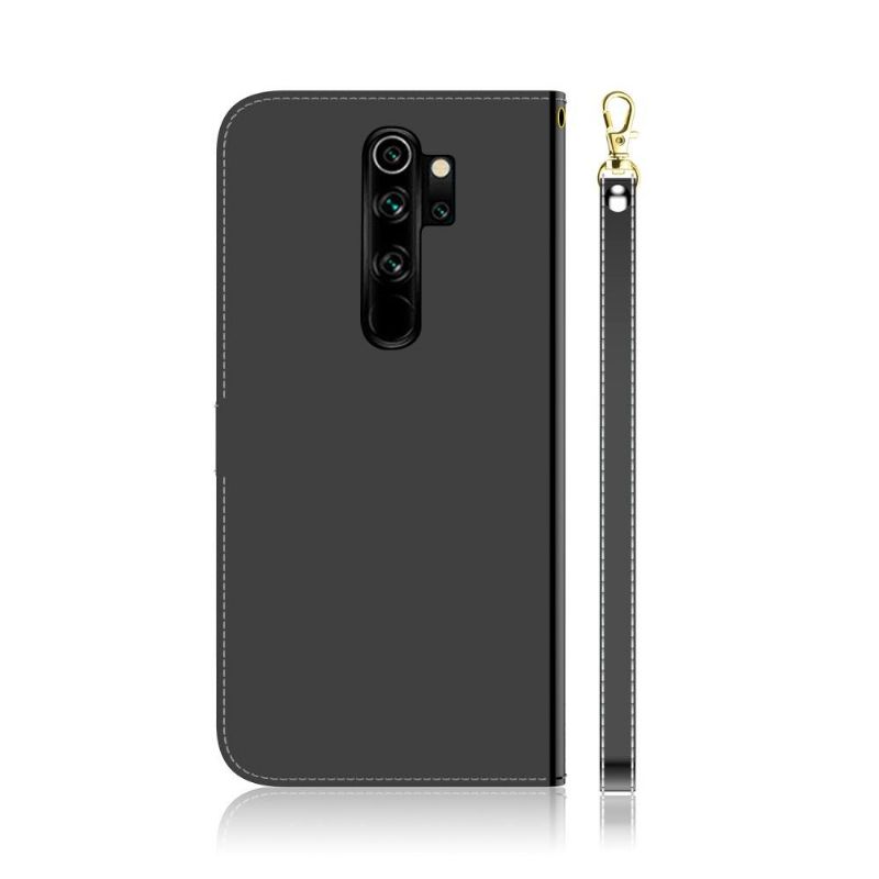 Flip Cover Xiaomi Redmi Note 8 Pro Spejleffekt I Imiteret Læder