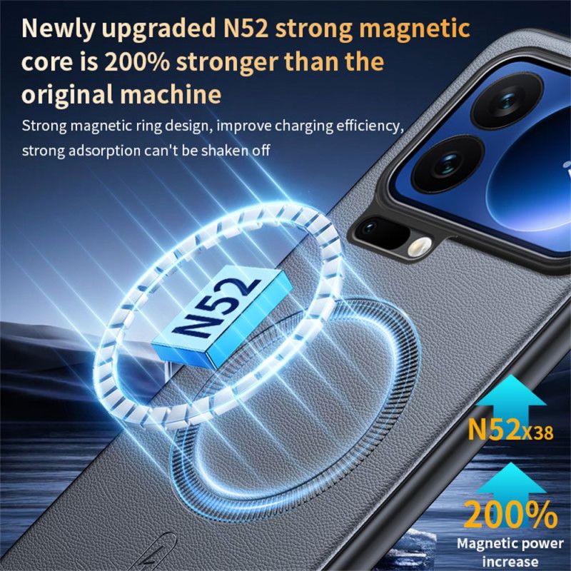 Cover Til Xiaomi 17 Pro Magnetisk Kunstlædercover