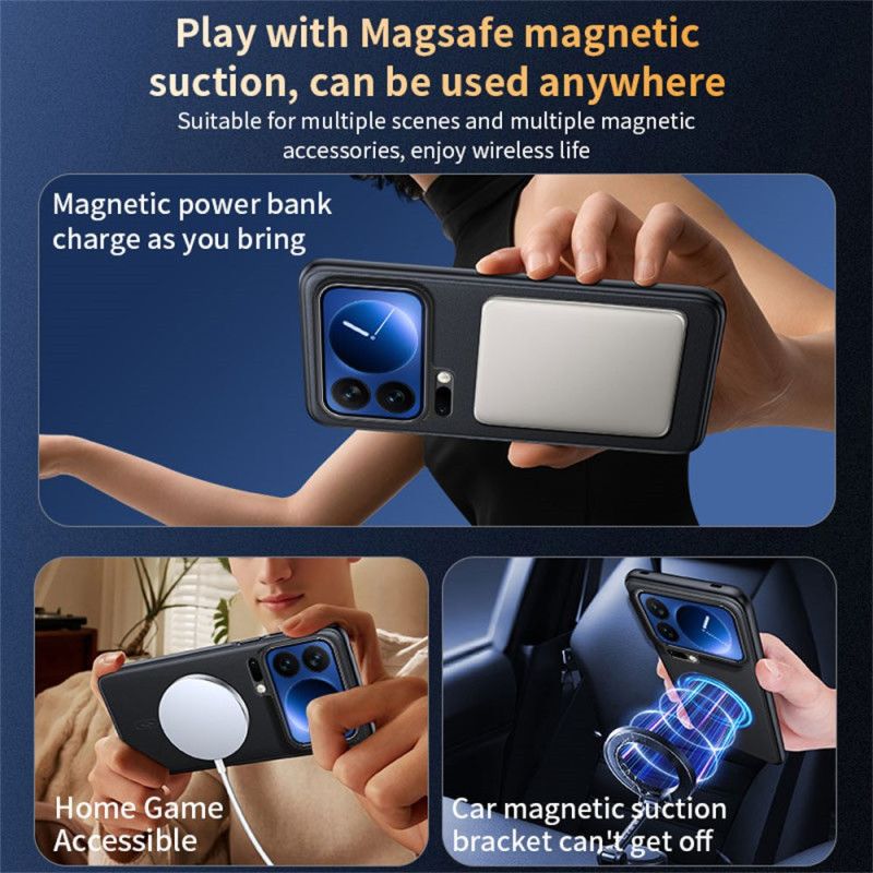 Cover Til Xiaomi 17 Pro Magnetisk Kunstlædercover