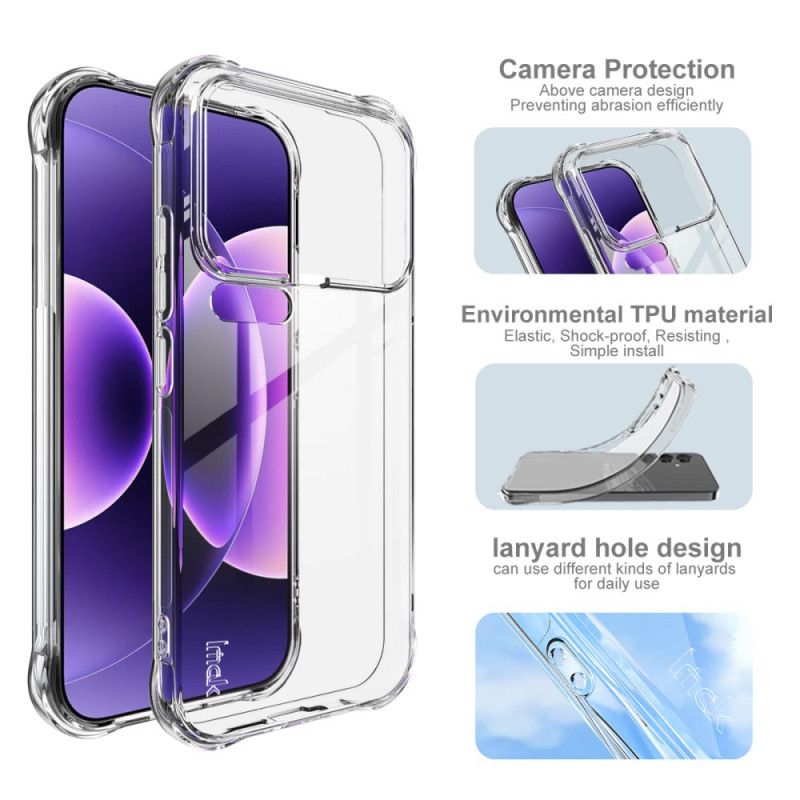 Cover Xiaomi 17 Pro Imak - Beskyttelse Stødsikker Med Airbags Gennemsigtig