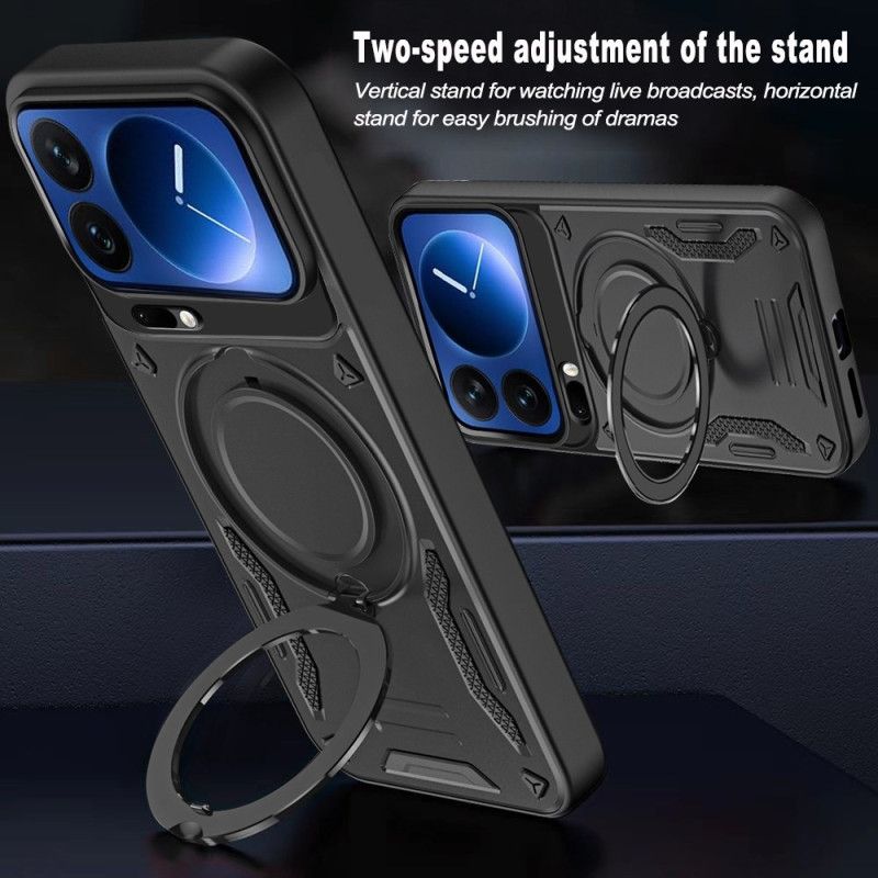 Cover Xiaomi 17 Pro Magnetisk Lukning Med Roterende Støtteben