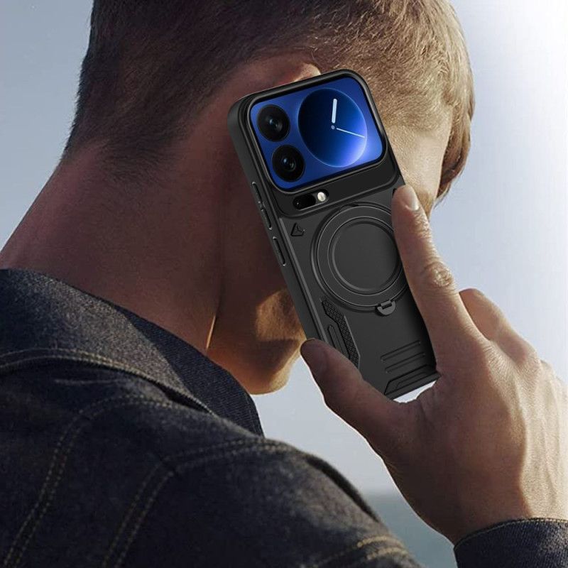 Cover Xiaomi 17 Pro Magnetisk Lukning Med Roterende Støtteben