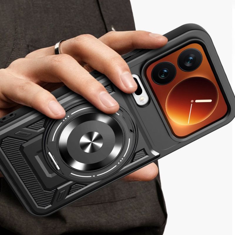 Cover Xiaomi 17 Pro Magnetisk Lukning Med Roterende Støtteben