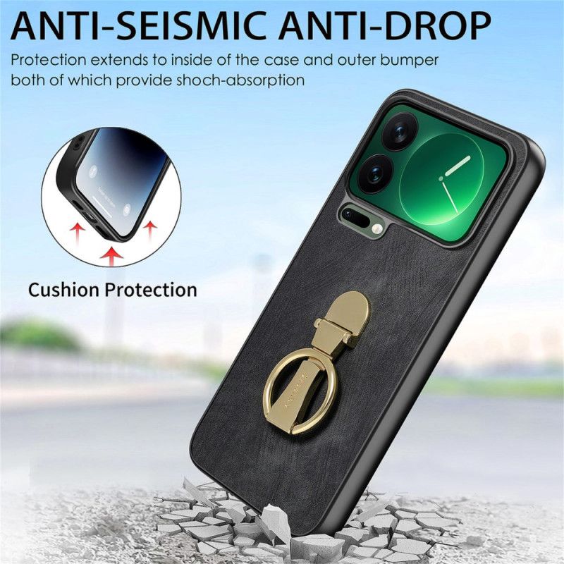 Cover Xiaomi 17 Pro Stativ Foldbart Og Med Retrotekstur Caseneo