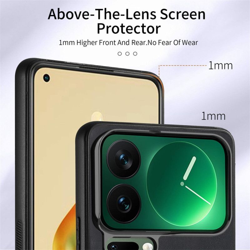 Cover Xiaomi 17 Pro Stativ Og Kortholder I Læderlook