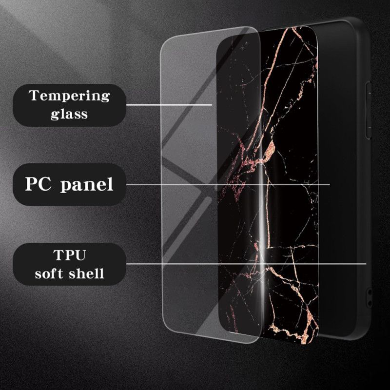 Cover Xiaomi 17 Pro Telefon Etui Marmormønster I Hærdet Glas