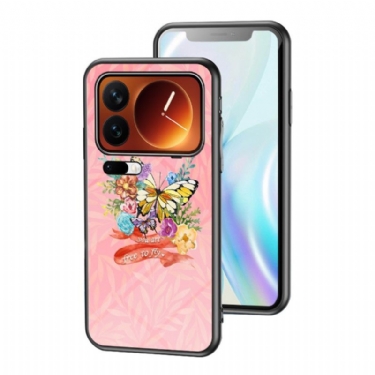 Cover Xiaomi 17 Pro Telefon Etui Sommerfugl I Hærdet Glas