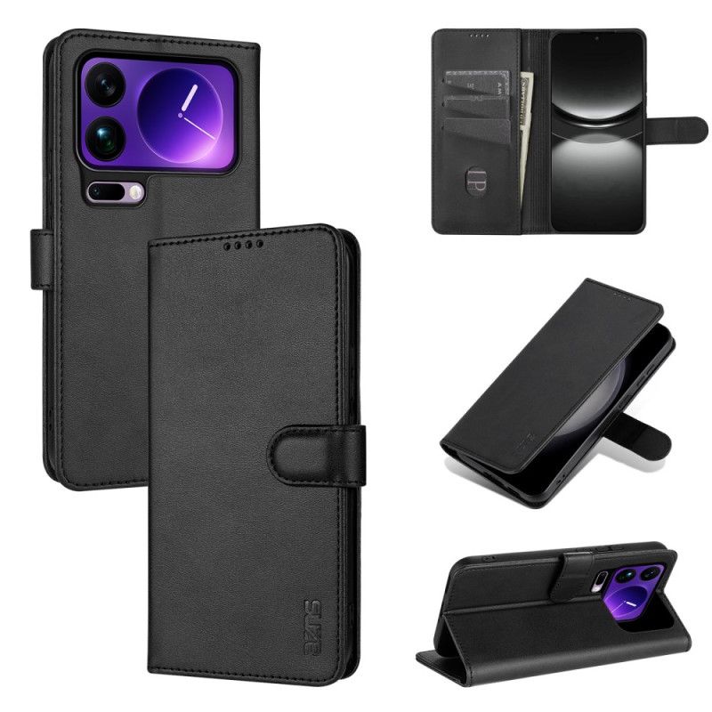Flip Cover Til Xiaomi 17 Pro Azns Lædereffekt