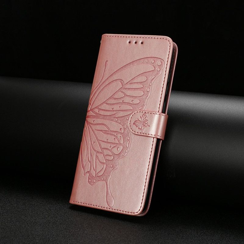Flip Cover Til Xiaomi 17 Pro Graverede Sommerfugle