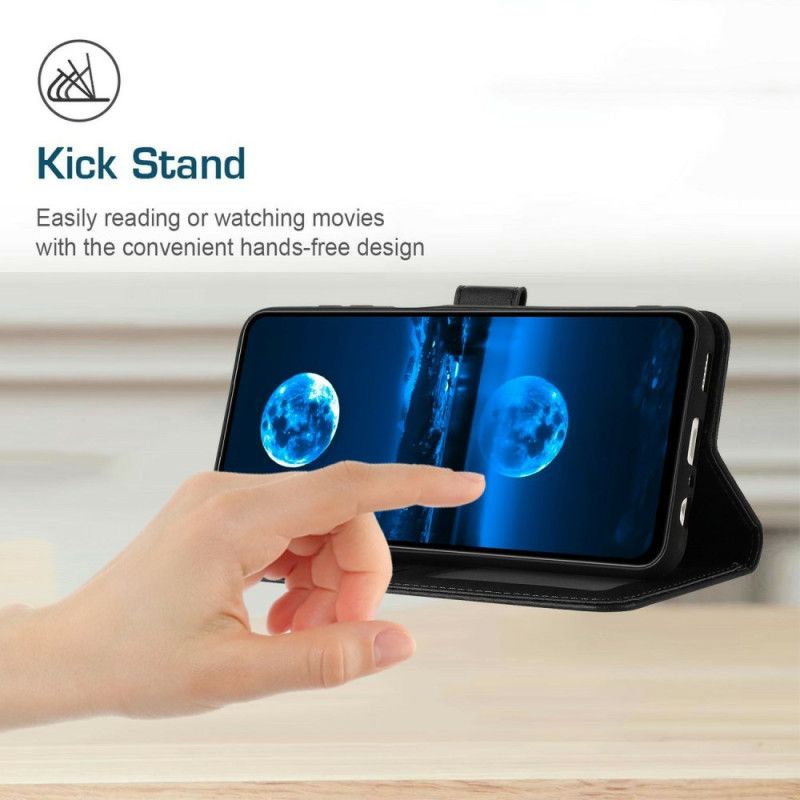 Flip Cover Til Xiaomi 17 Pro Lædereffekt Med Snor