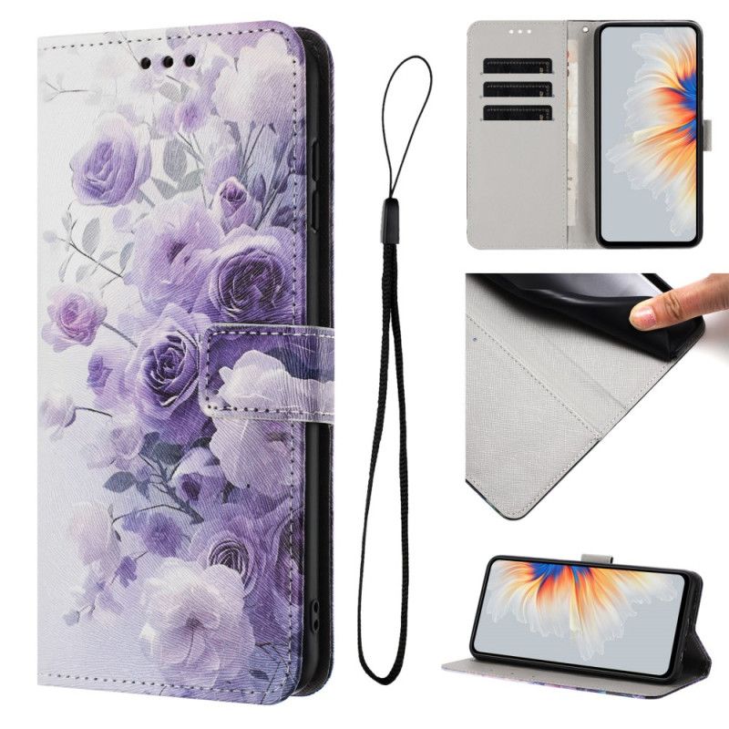 Flip Cover Til Xiaomi 17 Pro Lilla Roser
