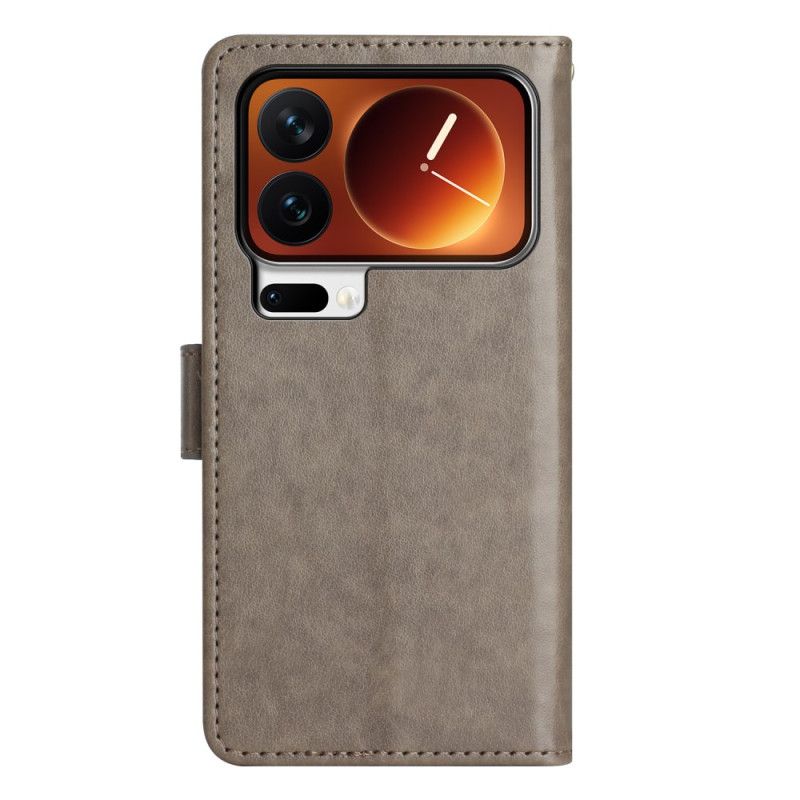 Flip Cover Til Xiaomi 17 Pro Sommerfugle Og Blomster