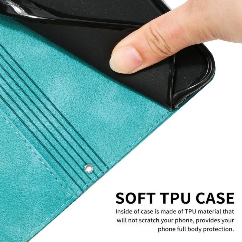 Flip Cover Til Xiaomi 17 Pro Trekantmønster Og Rem