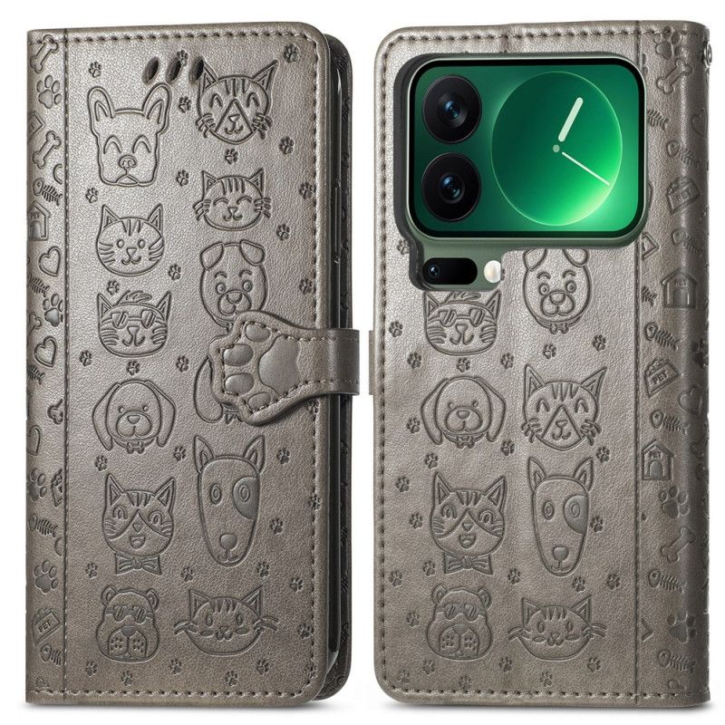 Flip Cover Xiaomi 17 Pro Animerede Dyr