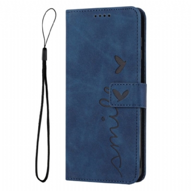 Flip Cover Xiaomi 17 Pro Hjerte- Og Smilemønster