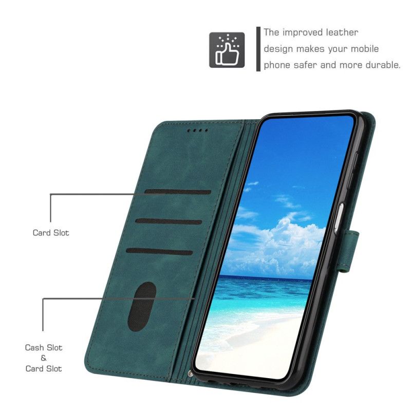 Flip Cover Xiaomi 17 Pro Hjerte- Og Smilemønster
