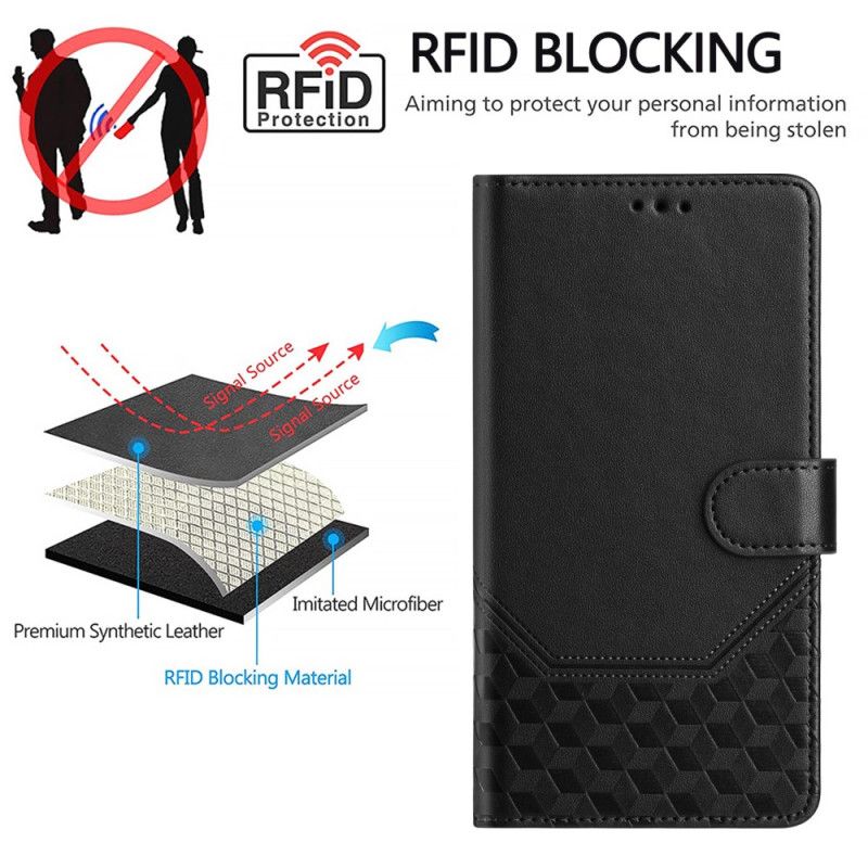Flip Cover Xiaomi 17 Pro Rfid-blokering Og Bikagemønster