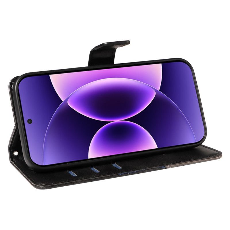 Flip Cover Xiaomi 17 Pro Tofarvet Lædereffekt