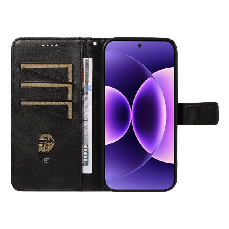 Flip Cover Xiaomi 17 Pro Tofarvet Lædereffekt