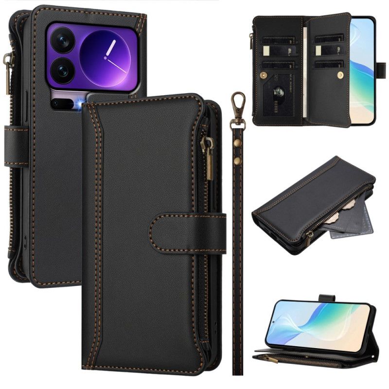 Læder Cover Xiaomi 17 Pro Pung Med 9 Kortpladser