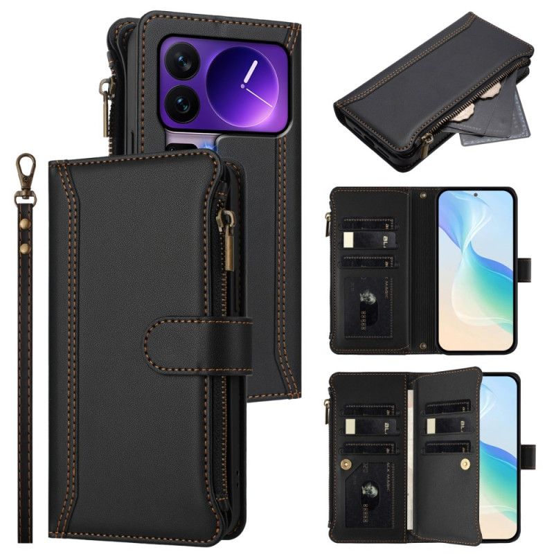 Læder Cover Xiaomi 17 Pro Pung Med 9 Kortpladser