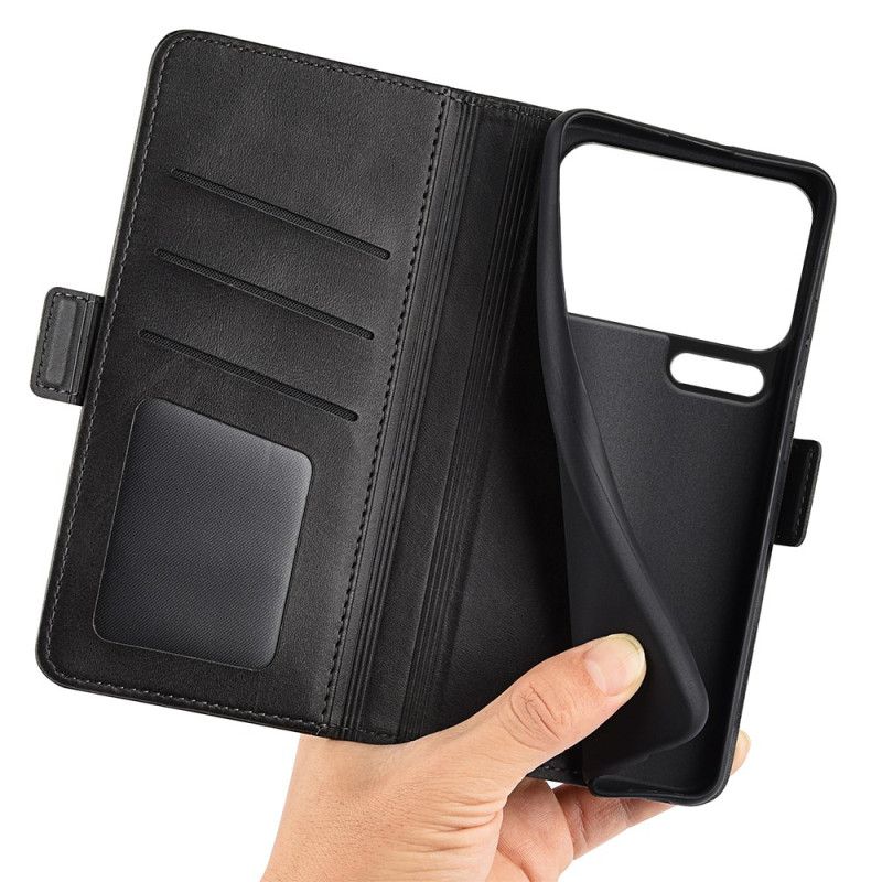 Læder Cover Xiaomi 17 Pro Telefon Etui Dobbeltspænde
